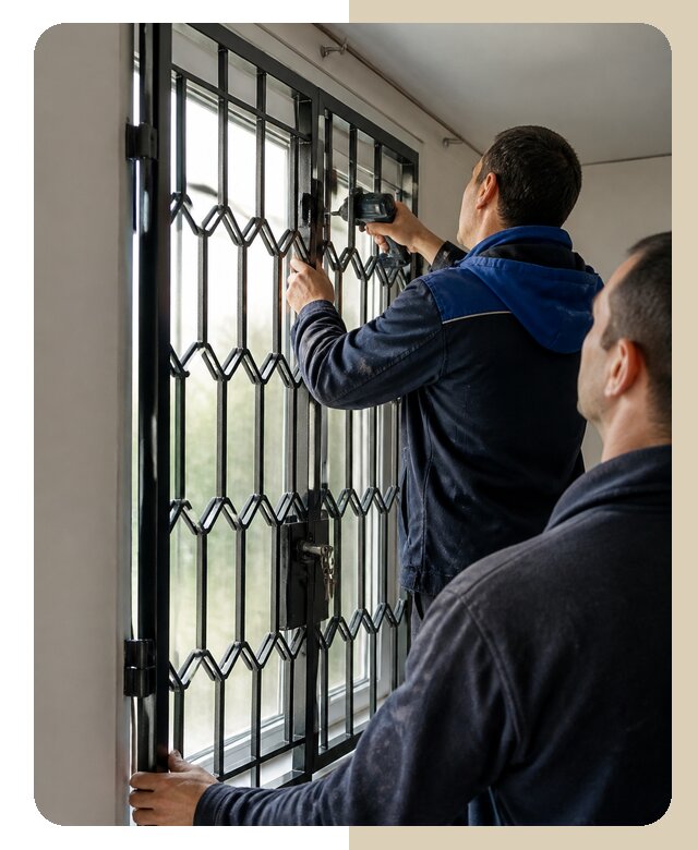 Установка распашных решеток в Владимире цена от 6744 р. | ДвериЛегко-Вдм